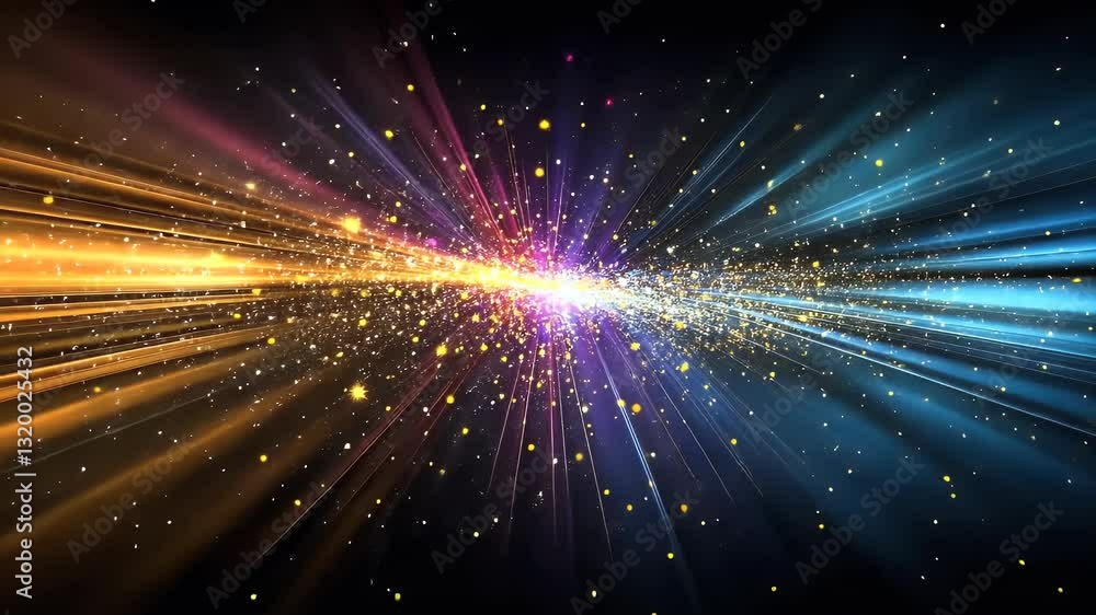 A vibrant abstract background featuring radiant beams of orange, purple, and blue light, creating a dynamic explosion of color and energy. A vibrant abstract background featuring radiant beams of orange, purple, and blue light, creating a dynamic explosion of color and energy.