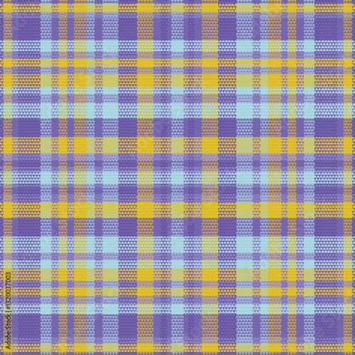 Tartan plaid pattern with texture. Vector illustration.