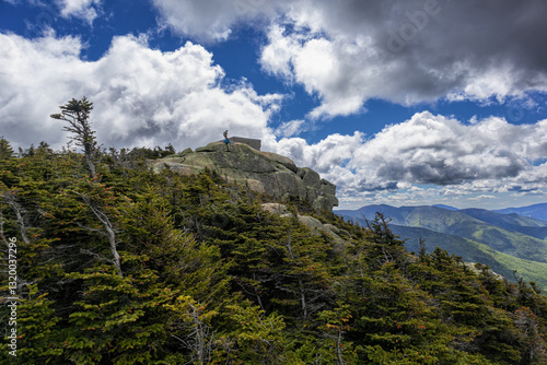 View from Mount Garfield in the White Mountains in New Hampshire