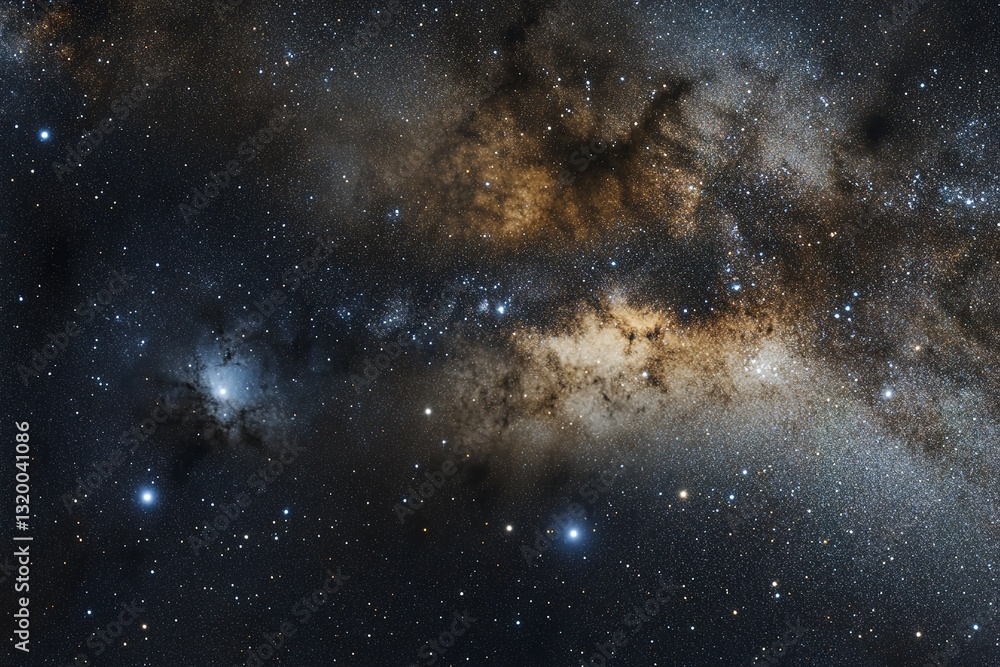 Obraz premium Milky Way Galaxy: Stars Dust and Nebula