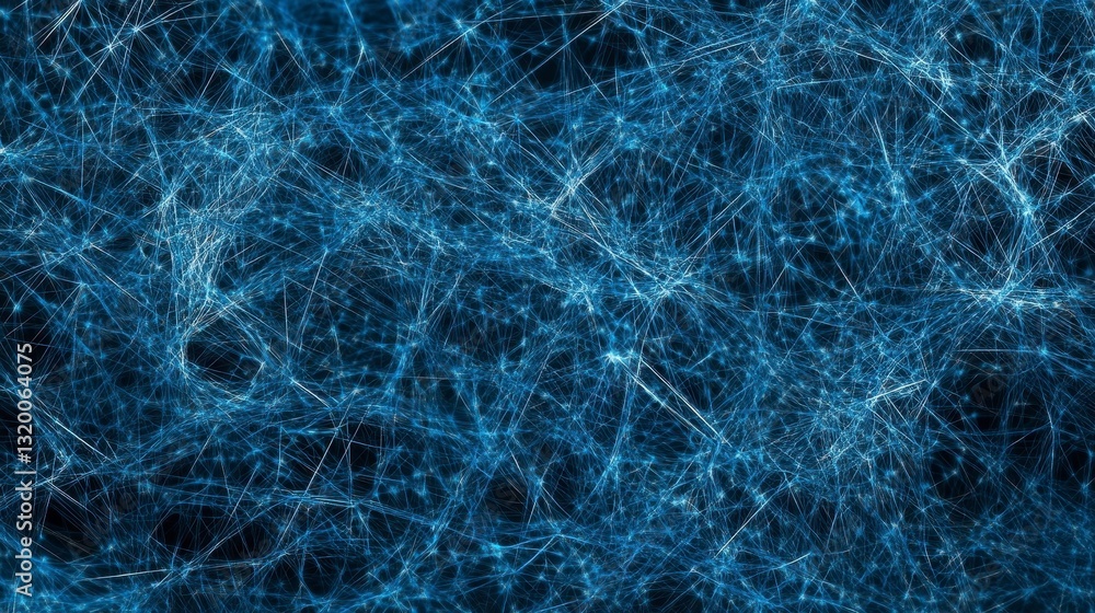 Abstract Blue Fiber Network Abstract Blue Fiber Network