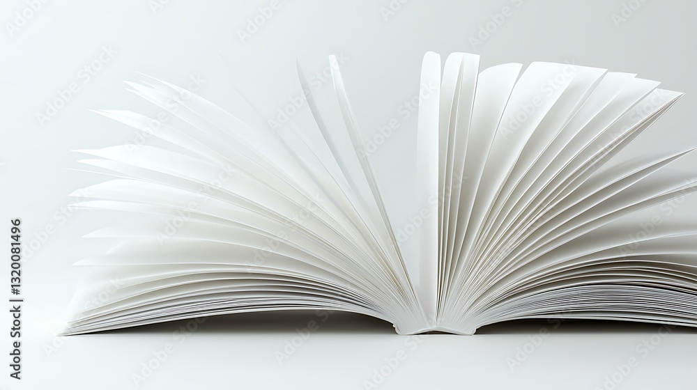 Open Book White Pages Abstract Background Education Knowledge Open Book White Pages Abstract Background Education Knowledge