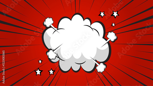 Colorful comic frame background