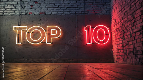diverse collection of ten portrait photographs, presented as a 'TOP 10' collage, showcasing visual compilation of faces under the 'TOP 10' banner neon lifht