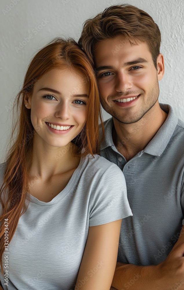 romantic couple posing together for a portrait, showcasing their happiness and affection romantic couple posing together for a portrait, showcasing their happiness and affection