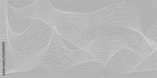 Abstract twisted background. Lines of variable thickness. Halftone effect line pattern