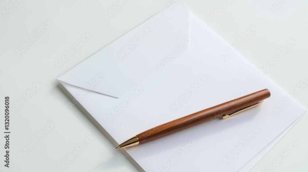 A white envelope on a white background
A white envelope on a white background