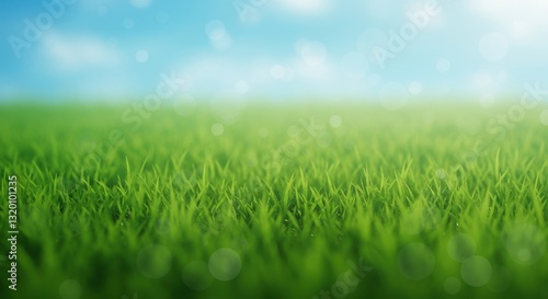 Vibrant Field Blue Sky