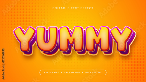 Yummy text effect 3d looks