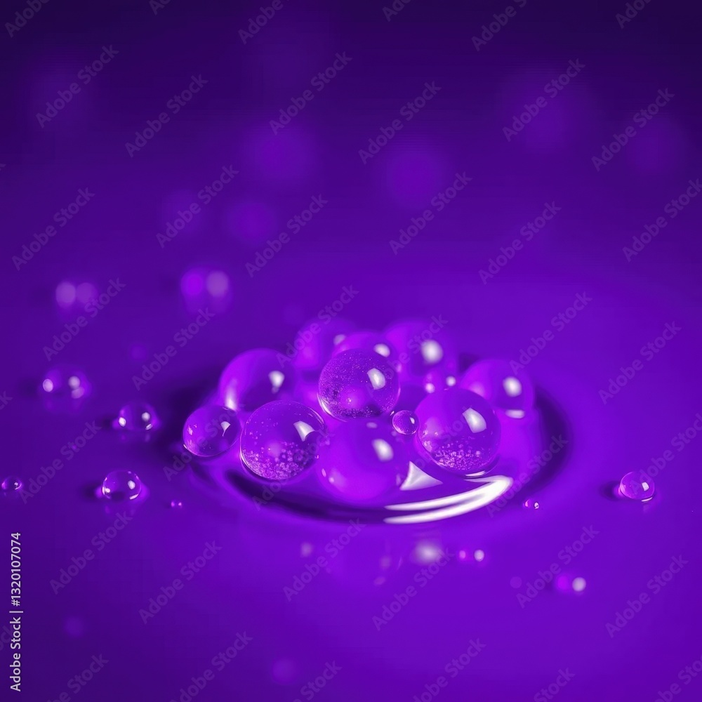 Macro photograph of interconnected water bubbles Macro photograph of interconnected water bubbles