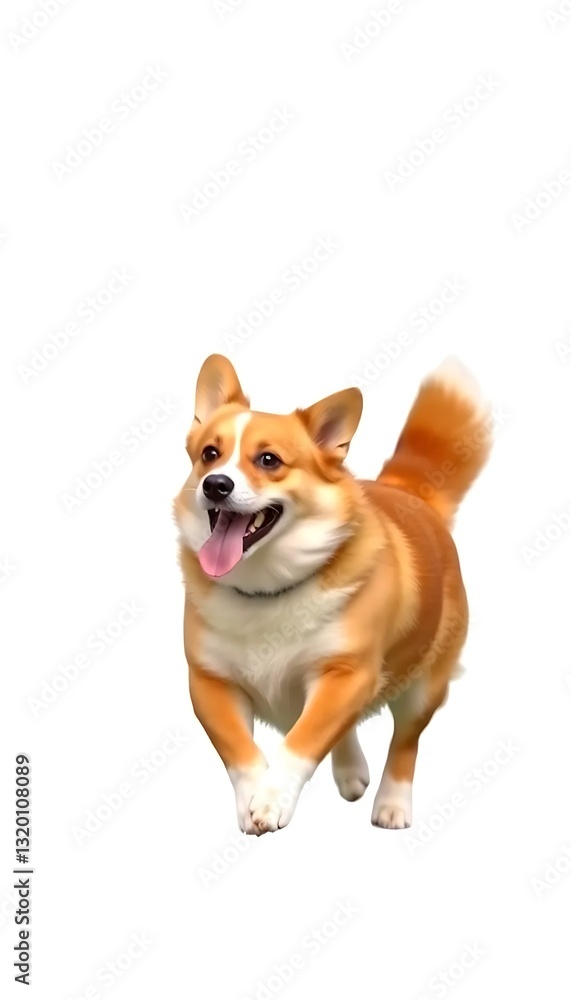 Corgi Dog White Background Cutout Corgi Dog White Background Cutout