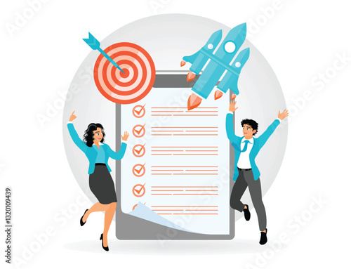 Excited Professional Businessman Celebrating Target Achievement and Productivity.