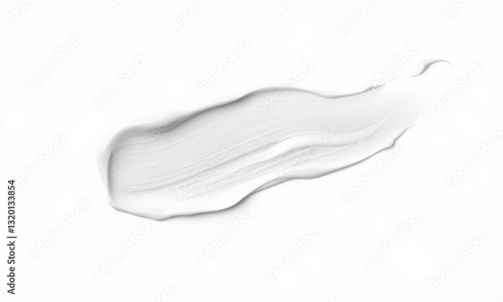 Fototapeta premium smooth, creamy white smudge on clean background, ideal for design and art projects. This versatile texture can enhance various creative works
