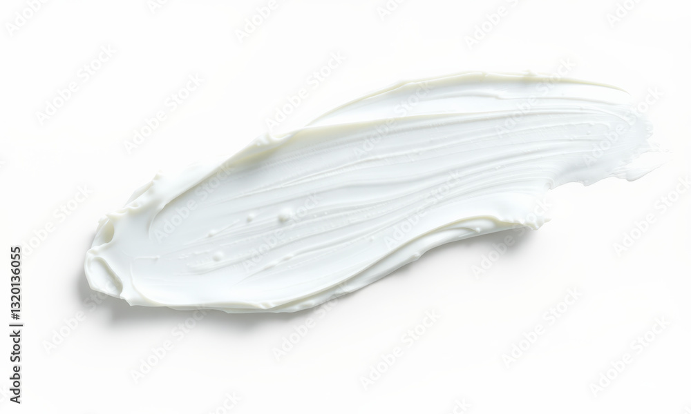 Creamy white smudge on clean surface, showcasing smooth texture and subtle sheen. Ideal for beauty or culinary themes Creamy white smudge on clean surface, showcasing smooth texture and subtle sheen. Ideal for beauty or culinary themes