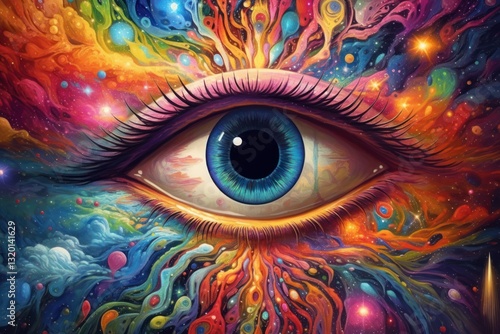 A Cosmic Eye Gazing Into Infinitys Depths