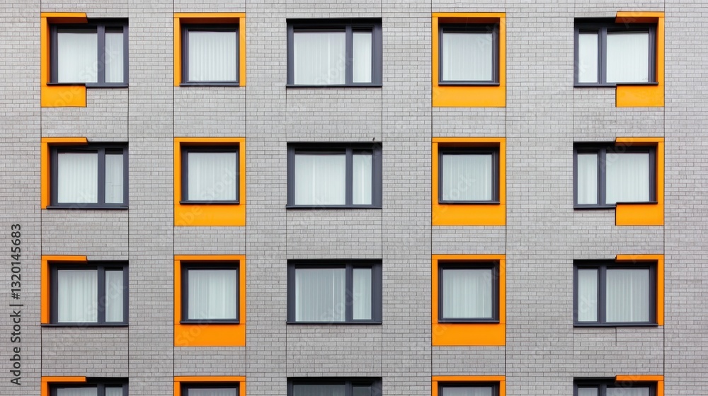 Obraz premium Close-up of innovative urban housing design dynamic architecture in a modern gigapixel cityscape
