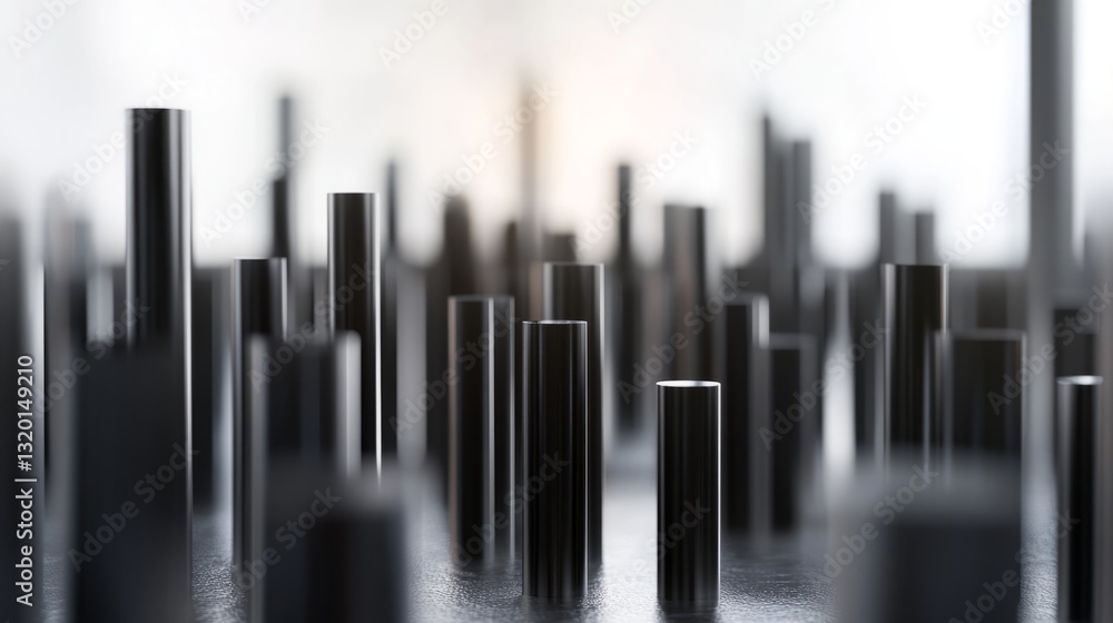 Minimalistic candlestick chart with clean design, symbolizing modern financial analysis and simplicity.
