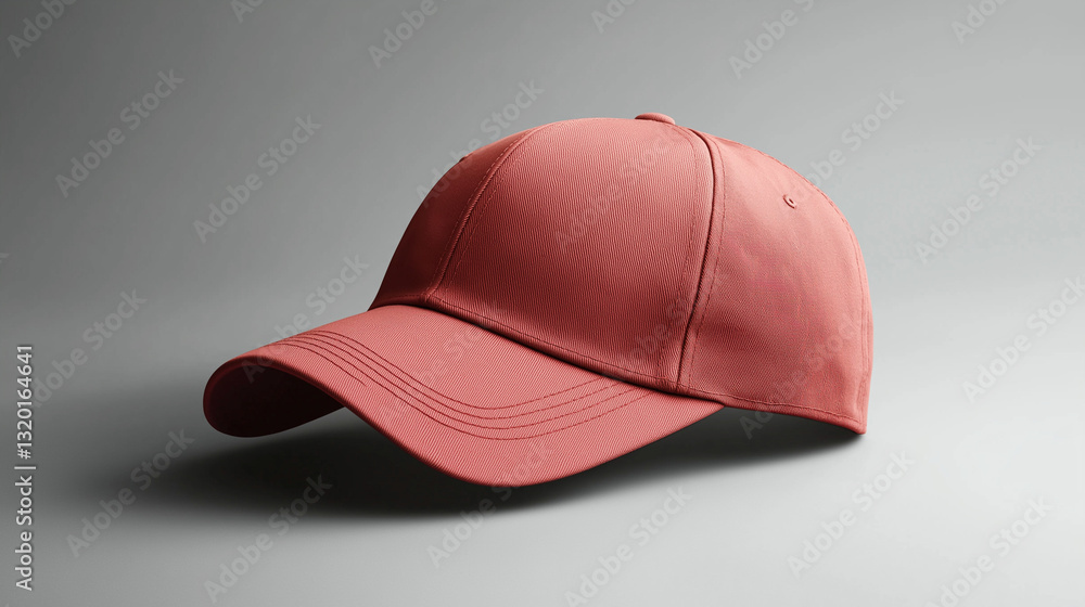 Fototapeta premium mockup display pink stylish cap realistic