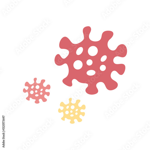 Germs and bacteria icon design