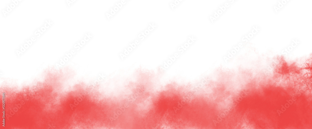 Fototapeta premium PNG fog texture isolated on transparent background. Border from smoke. Design element. Red vector cloudiness.