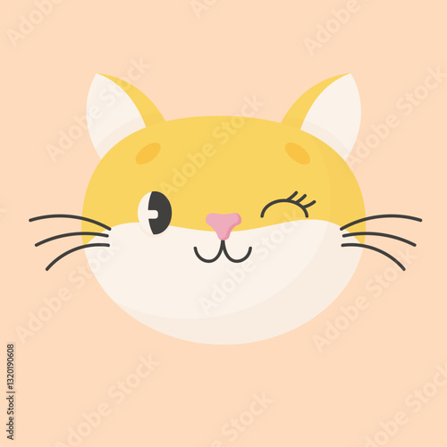 spring the muzzle of a red cat