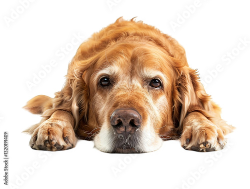 Golden Retriever Portrait: A Peaceful Golden