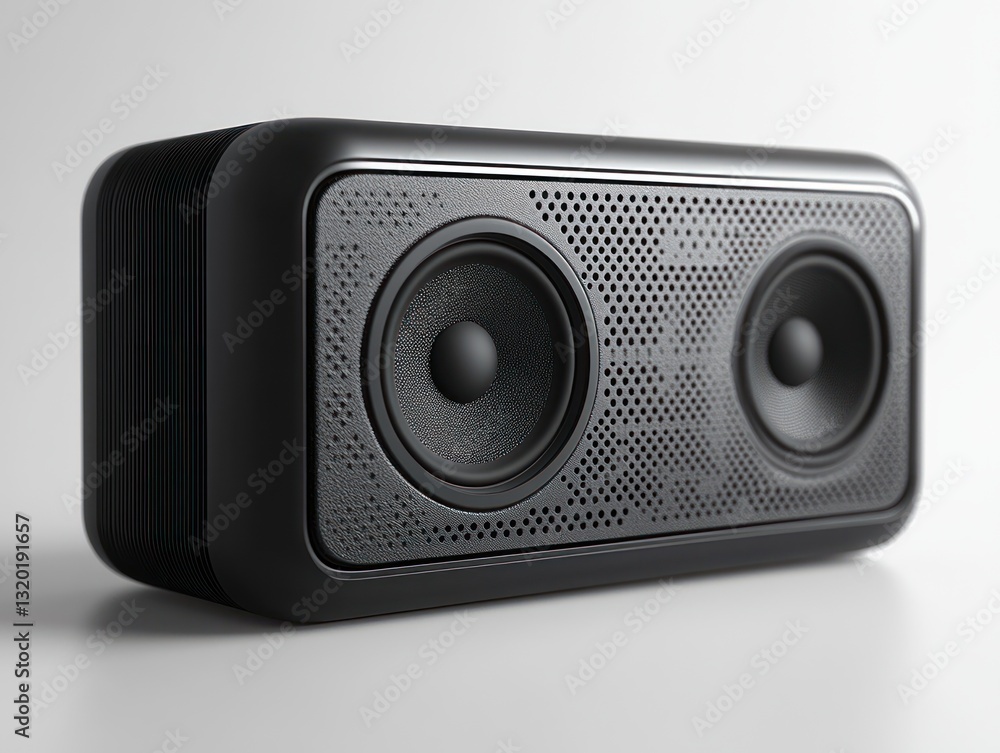 Obraz premium Portable Bluetooth Speaker Minimalistic Design Wireless Audio Technology