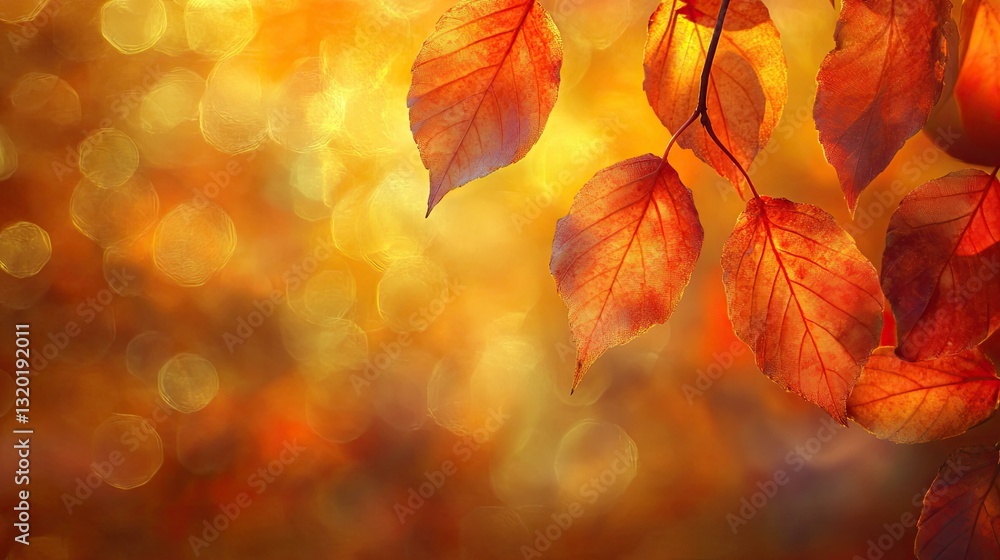Blurred abstract autumn background with golden bokeh lights Blurred abstract autumn background with golden bokeh lights