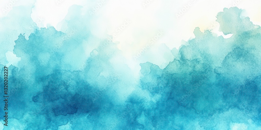 Refreshing Soft Blue Watercolor Abstract Background Illustration Texture for Summer Sky Design Refreshing Soft Blue Watercolor Abstract Background Illustration Texture for Summer Sky Design