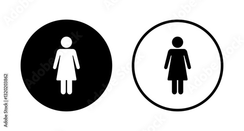 Female icon logo design. woman sign and symbol