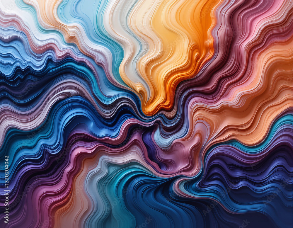 Fototapeta premium Soulful Strokes – Stunning Intuitive Painting Illustrations for Creativity and Inspiration