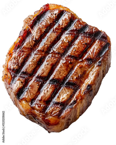 grilled steak on transparent background