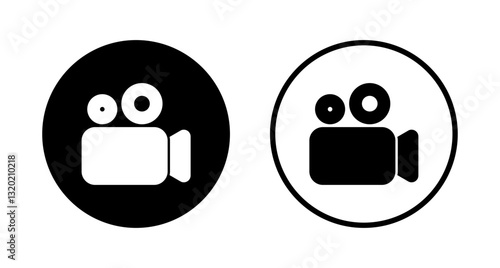 Video icon logo design. video camera sign and symbol. movie sign. cinema