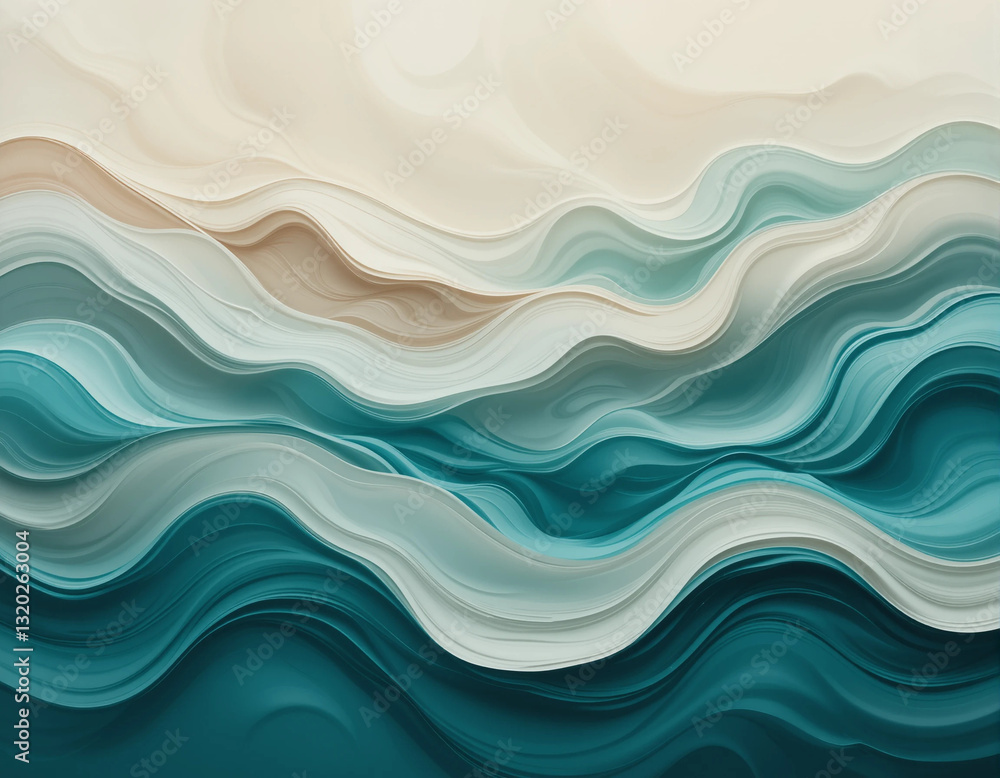 Fototapeta premium Tranquil Strokes – Stunning Meditative Abstract Art for Mindfulness and Inner Peace