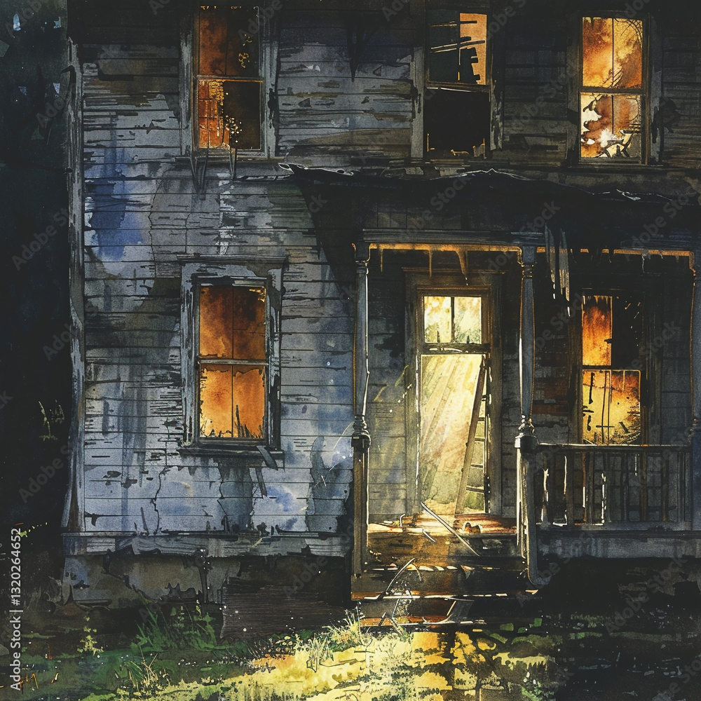 House Broken Light With Streaming Abandoned Through Donzb House Broken Light With Streaming Abandoned Through Donzb