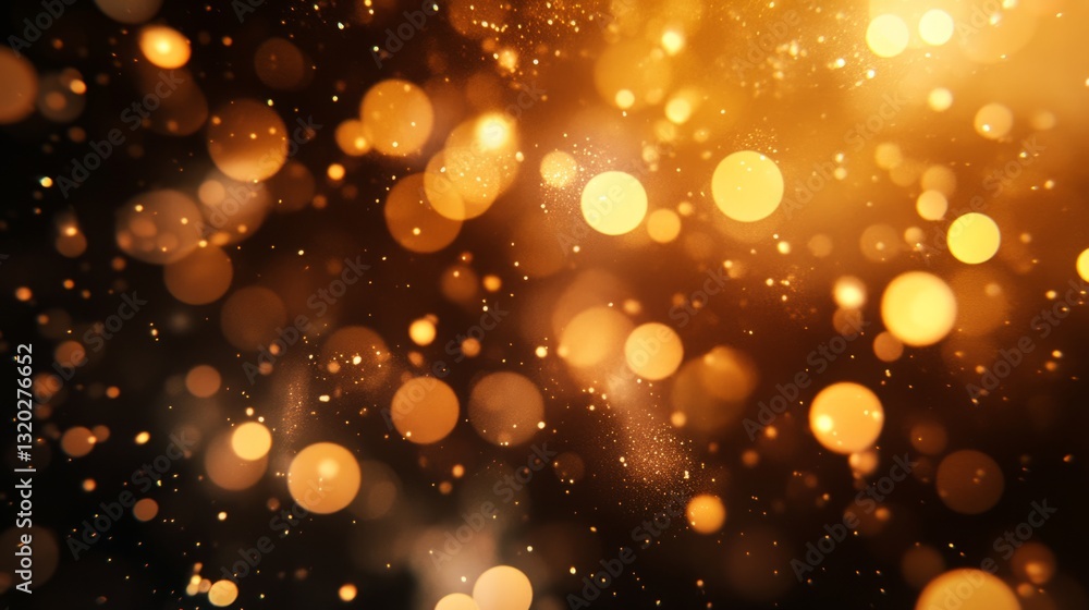 Soft and dreamy 3D bokeh light effect, warm golden hues generative ai Soft and dreamy 3D bokeh light effect, warm golden hues generative ai