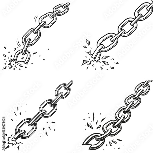 Breaking Chains A Symbol of Strength Freedom and Resistance.