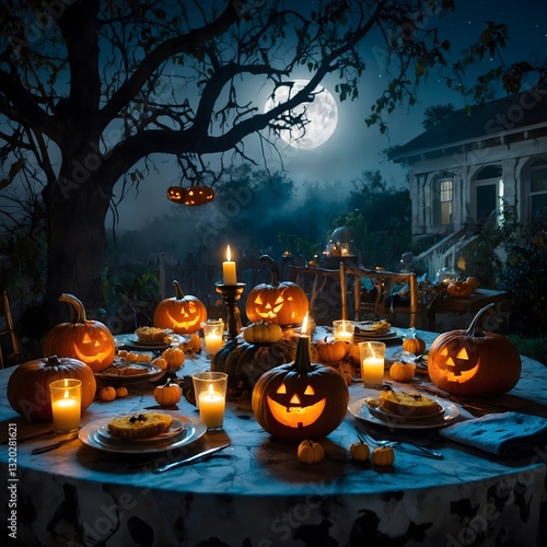 Chilling Banquet: A Spooktacular Halloween Dinner by Moonlight