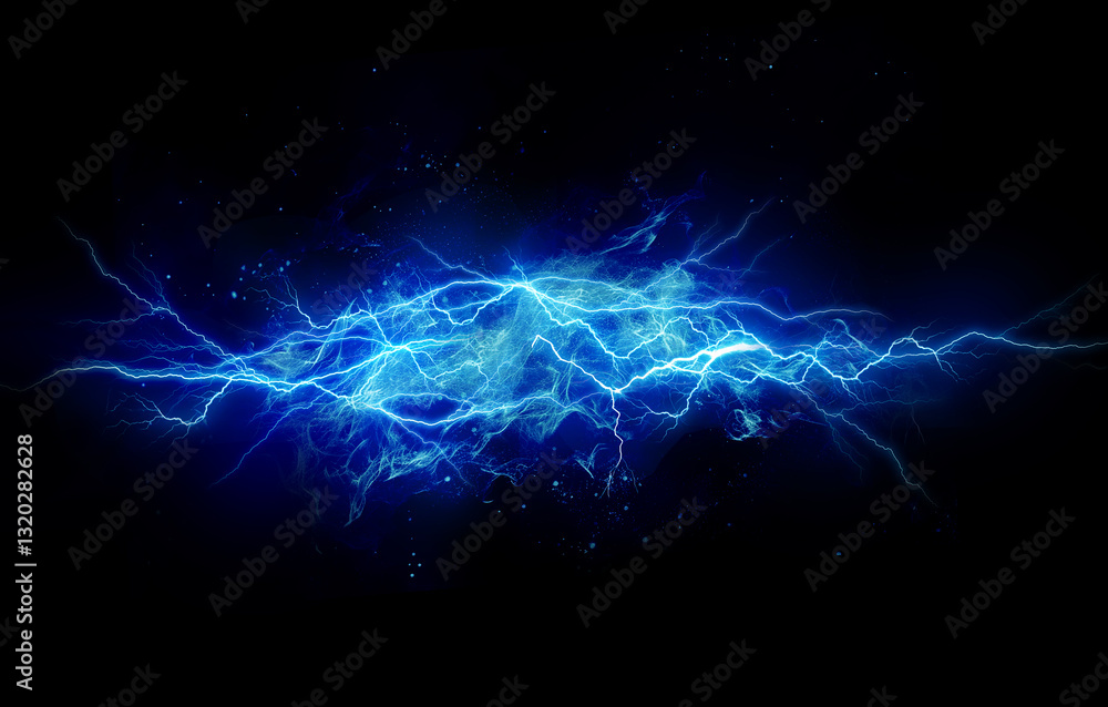 Naklejka premium power thunder energy background