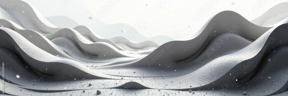 Obraz premium Subtle grayscale linework, interwoven organic shapes , art, shadow, smooth