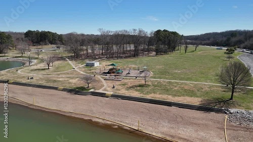 Wallpaper Mural Chickamauga Dam, Chattanooga, TN, 4K drone footage Torontodigital.ca
