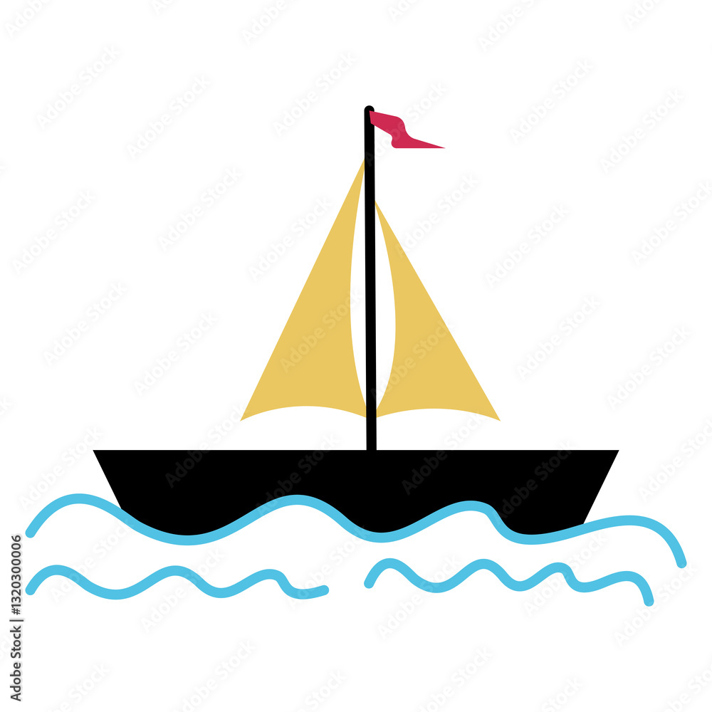 Fototapeta premium sailing boat on the sea