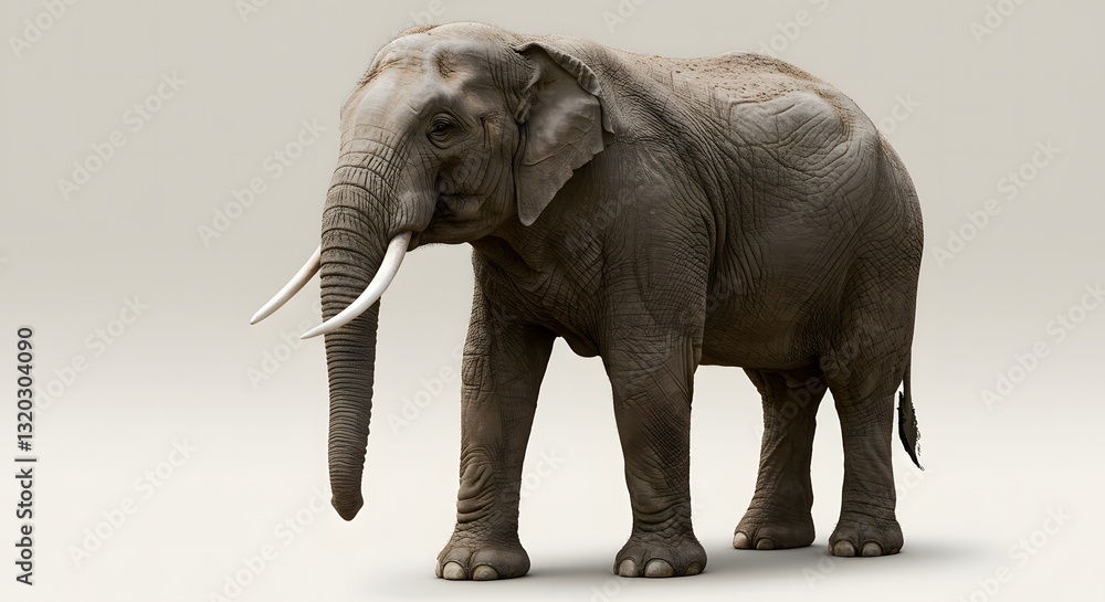 Obraz premium elephant in white background