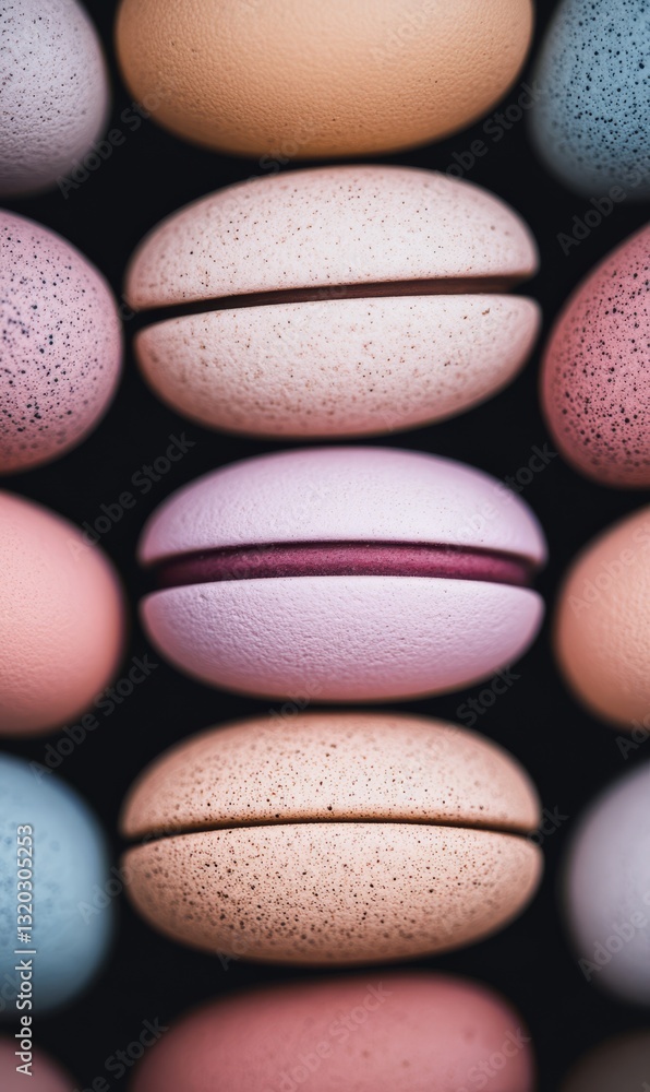 Obraz premium macarons, close up, copy space, free space, background, selective focus.