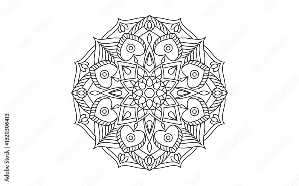 Circular pattern in form of mandala illustration design template v.19 Circular pattern in form of mandala illustration design template v.19