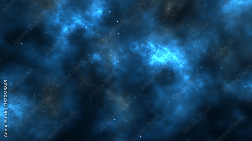 Fototapeta premium An abstract image depicting a celestial scene of stars and nebulas