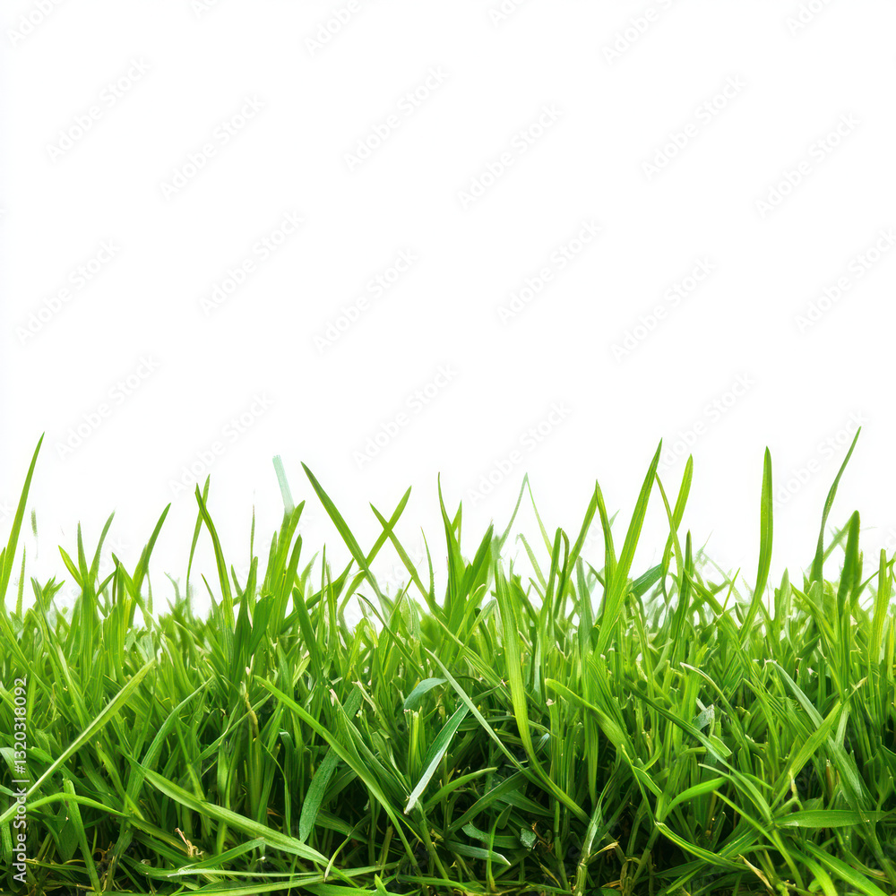 Fototapeta premium green grass isolated on white