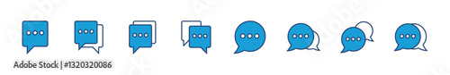 Chat icon set. speech bubble icon. comment icon vector. message. contact us