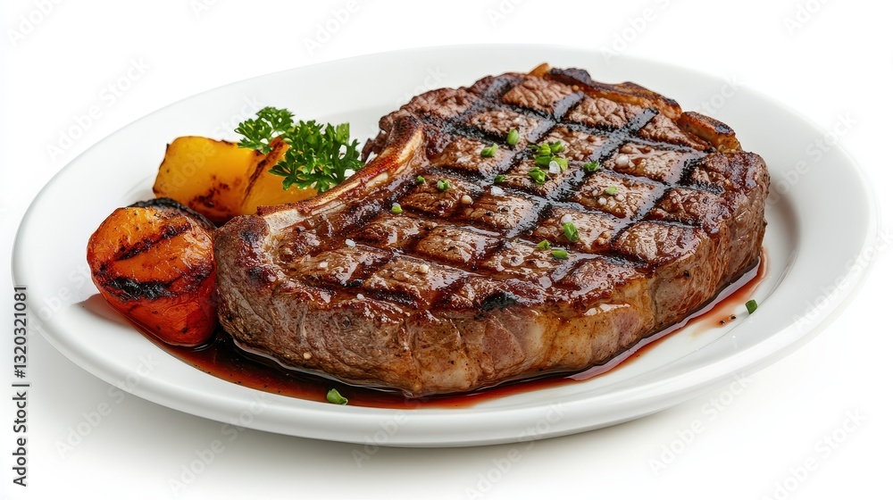Juicy grilled steak with roasted vegetables. Perfect for menus, restaurant websites, or cooking blogs. Juicy grilled steak with roasted vegetables. Perfect for menus, restaurant websites, or cooking blogs.