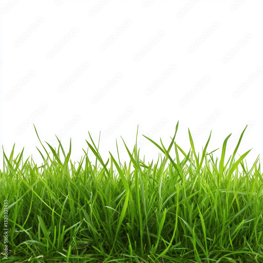 Fototapeta premium green grass isolated on white
